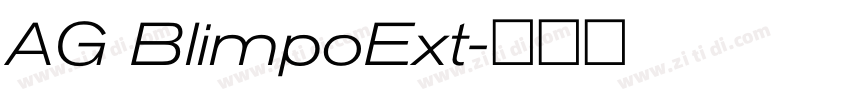 AG BlimpoExt字体转换